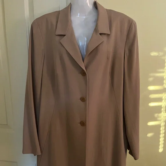 100% wool long blazer SZ 14 - Picture 1 of 6